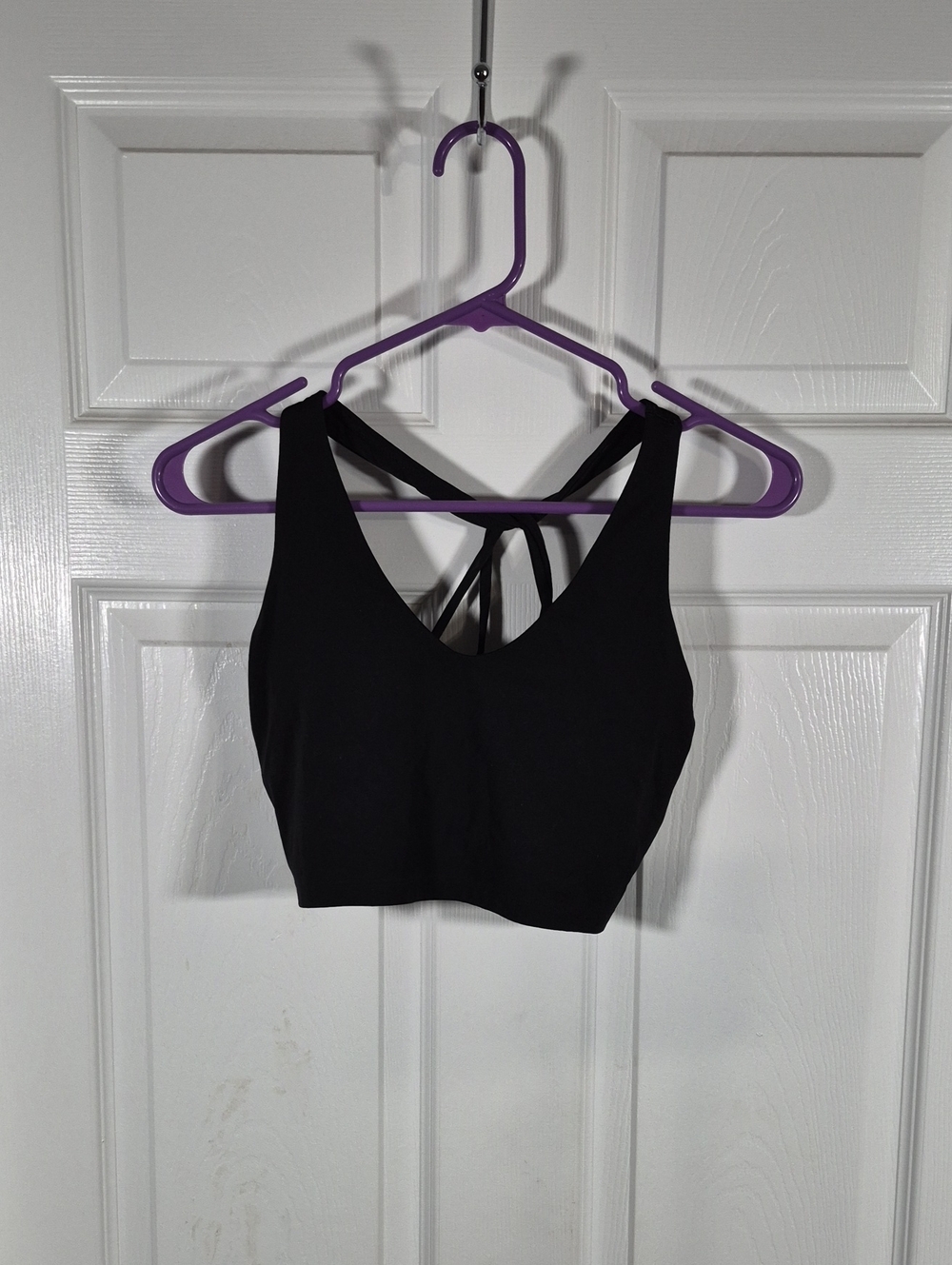 Black Women's Strappy V-Back Bralette
